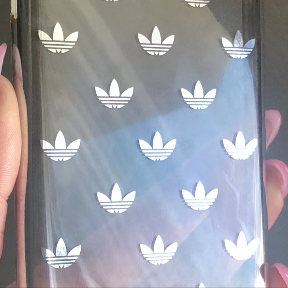 ❌SOLD❌ ADIDAS Silver Logo Clear Case iPhone X/Xs
